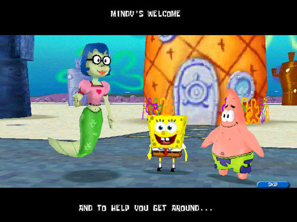 the spongebob squarepants movie 3d game model