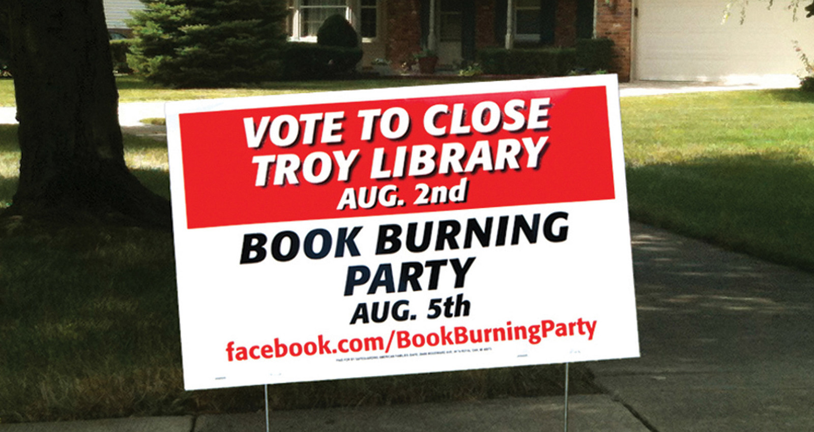 Book Burning Party