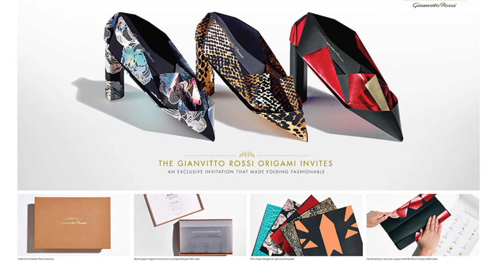 Gianvito Rossi Origami Invites
