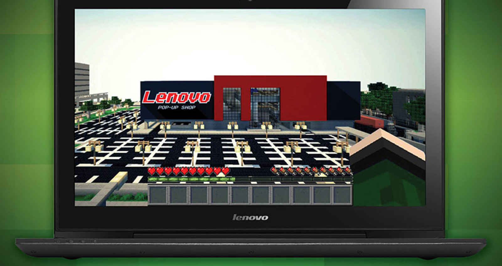 Minecraft Lenovo Digital Pop-Up Shop