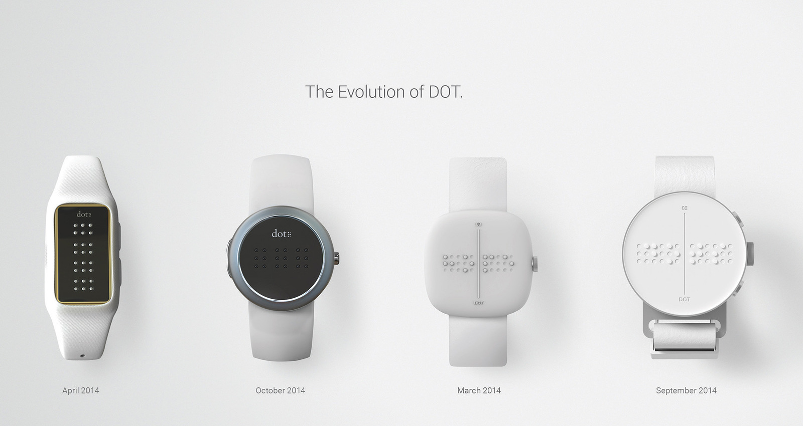 DOT. The first Braille Smartwatch.