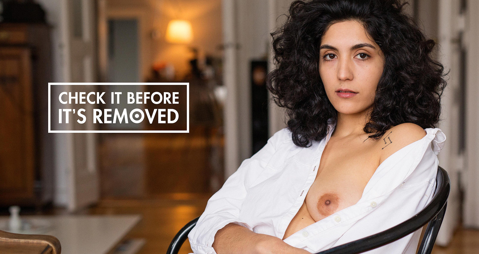 Check it before it's removed: naked breasts on Facebook against breast cancer.