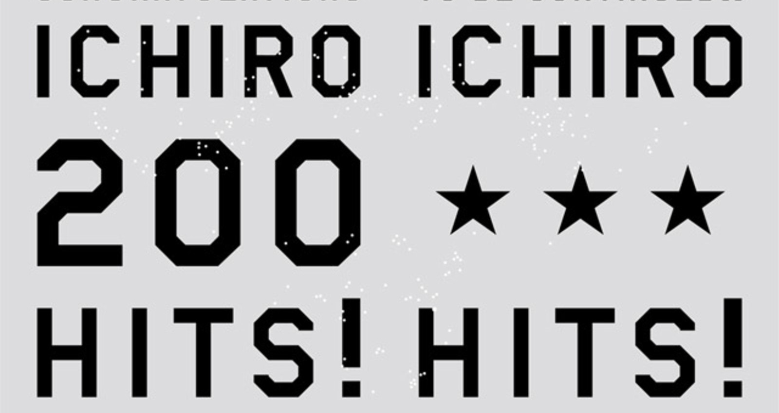 Congratulations ICHIRO