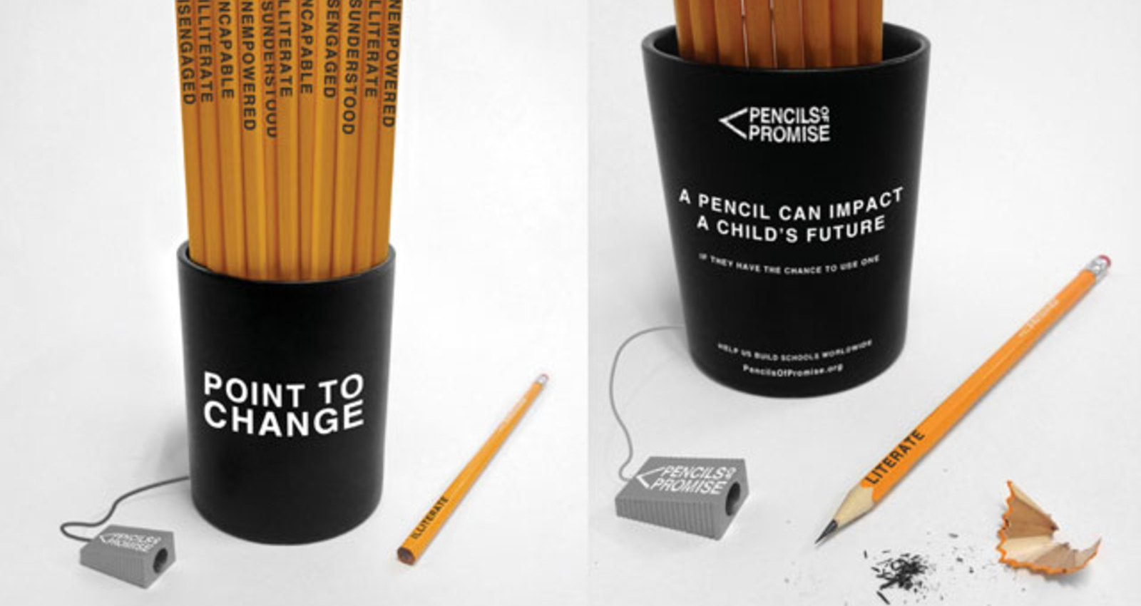 Point to Change Pencil Cup