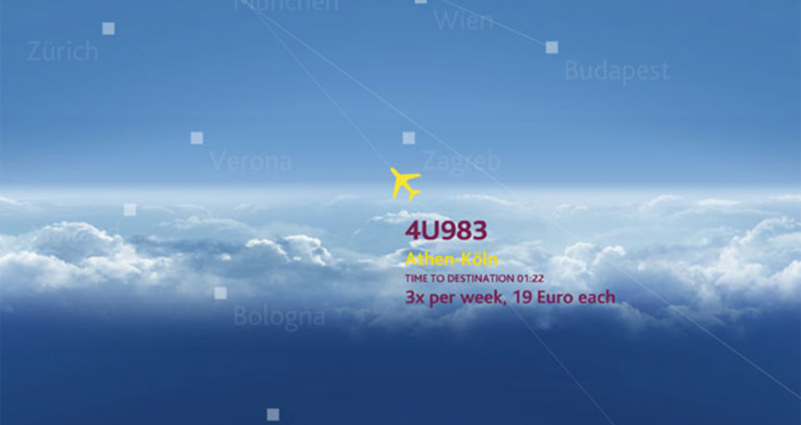 The Germanwings Realtime Screensaver