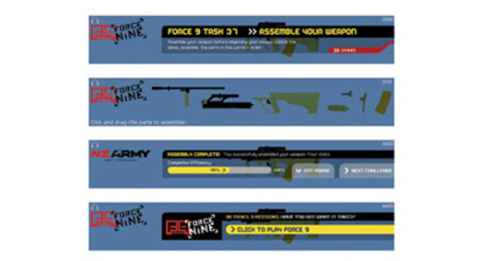 NZ Army Force 9 Banners