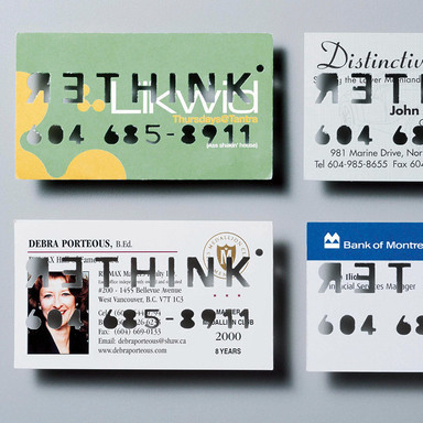 Recycled business card