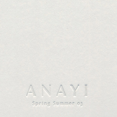 ANAYI/Spring Summer 2003