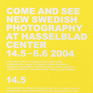Come and see new Swedish photography