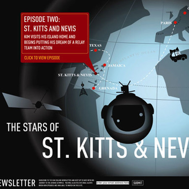 The stars of St. Kitts & Nevis
