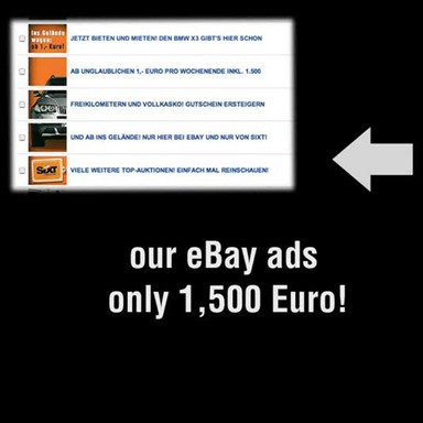 SIXT Ebay Ads