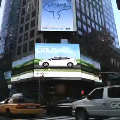 Prius iPhone Times Square App