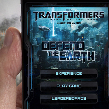 Transformers: Dark of the Moon Augmented Reality App