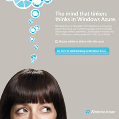 Windows Azure iPad Ad