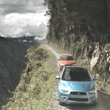 Mitsubishi tackles the World's Most Dangerous Road