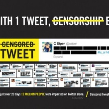 Censored Tweet