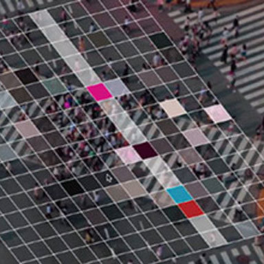 MASS RHYTHM- Transforming pedestrian chaos of Shibuya into graphics and rhythm.