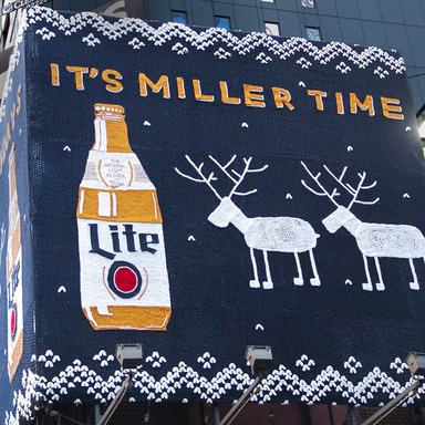 Miller Lite Ugly Holiday Sweater OOH