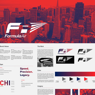 Formula Air Identity for Drone Racing Event