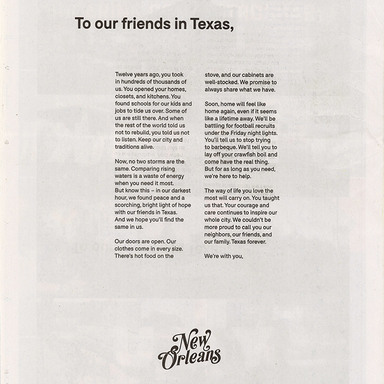Letter to Houston