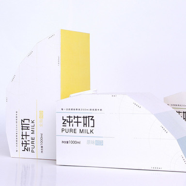 Creative packaging design of pure milk