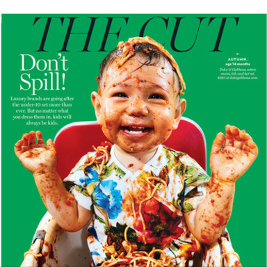 Don’t Spill! The consequences of dressing a child in designer apparel.
