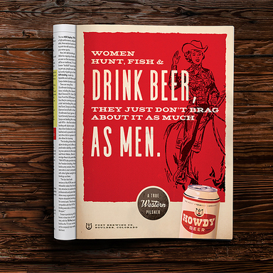 Howdy Beer Print Campaign