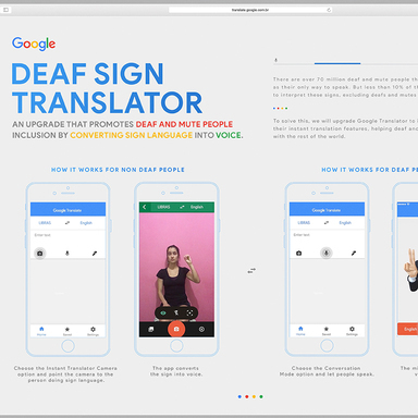 Google Deaf Sign Translator