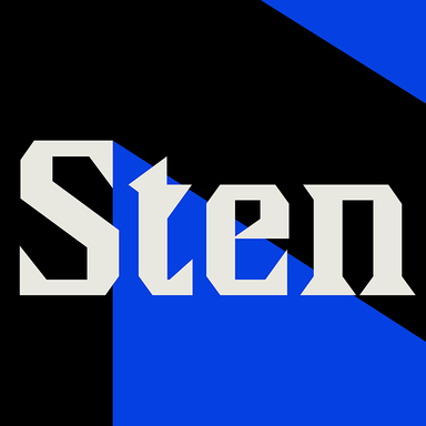 Sten Typeface Design