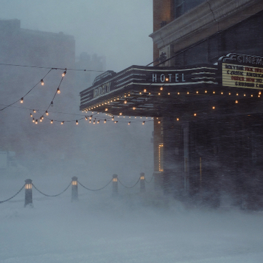 The Roxy Hotel in a Blizzard