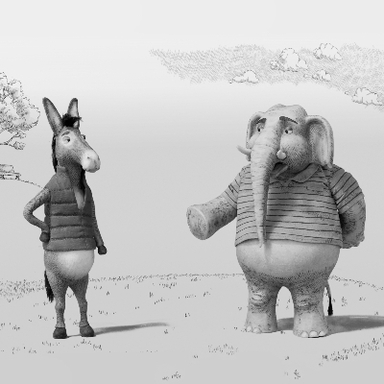 Donkey & Elephant