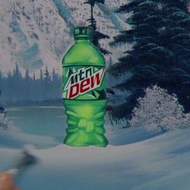 The Joy of Painting Mountain Dew