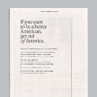 4th of July New York Times Ad