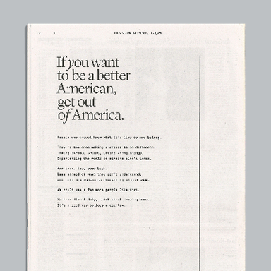 4th of July New York Times Ad